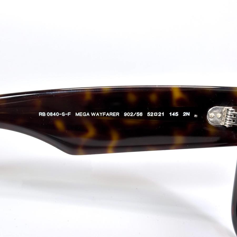 断捨離！新品正規品！RB0840SF 902/56レイバン メガウェイファーラー RB0840SF 902/56 52 Ray-Ban サングラス MEGA WAYFARER メガウェイ