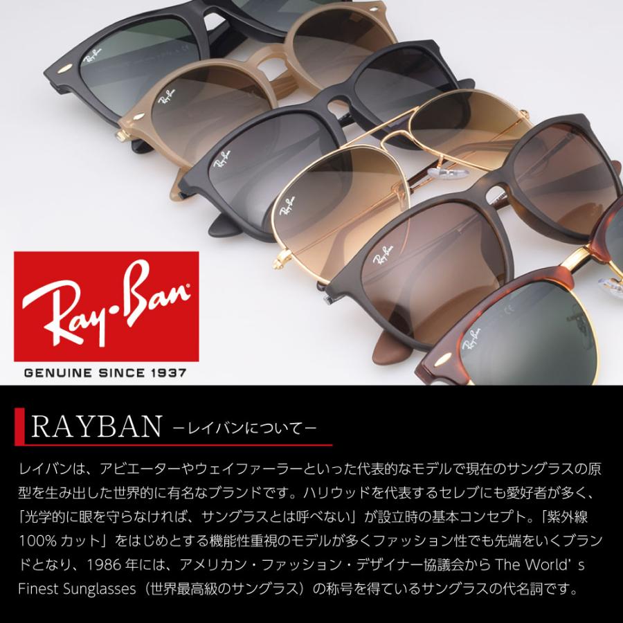 レイバン サングラス RB4258F 601/71 52サイズ ローブリッジフィット RAYBAN 選べるプレゼント付 度付対応可能｜oblige｜03
