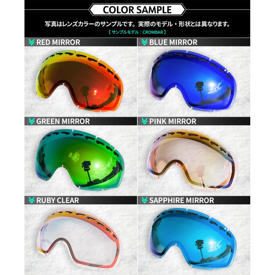 SMITH（スミス） ゴーグル 交換レンズ I/O LENS ZERO TECH BASE製 互換