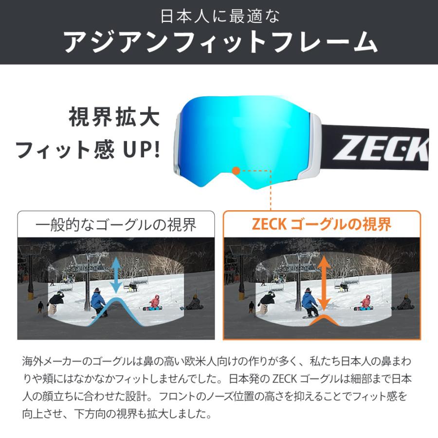 スキー スノボ スノーゴーグル ゴーグル ZECK ゼック AIR GOGGLES