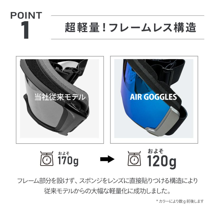 スキー スノボ スノーゴーグル ゴーグル ZECK ゼック AIR GOGGLES