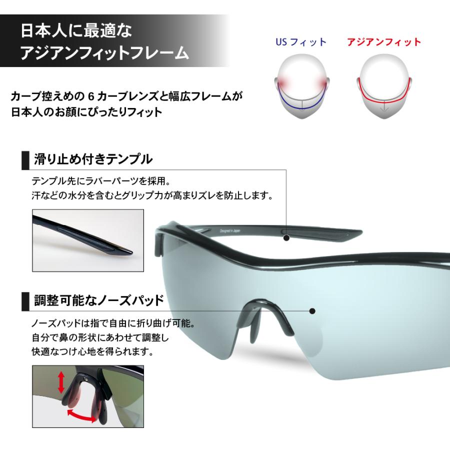 サングラス メンズ レディース 偏光レンズ付き レンズ3枚セット UV