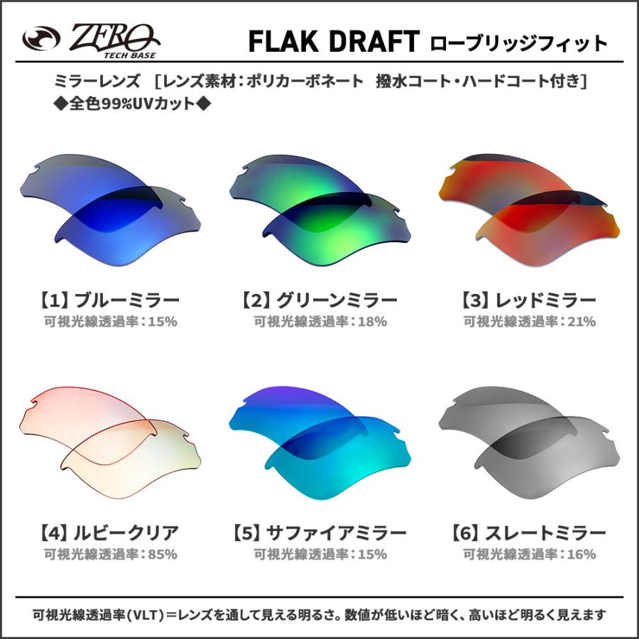Flak オークリー スポーツサングラス 交換レンズ フラック ドラフト