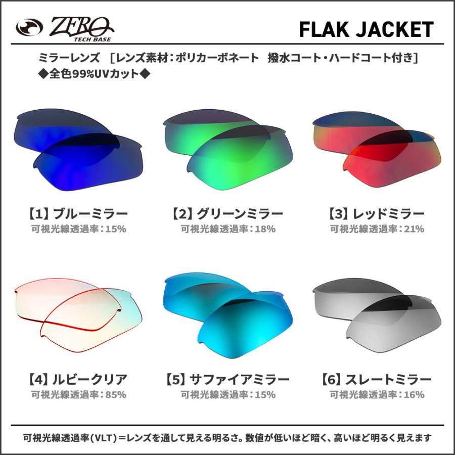 Flak オークリー スポーツサングラス 交換レンズ フラック ジャケット