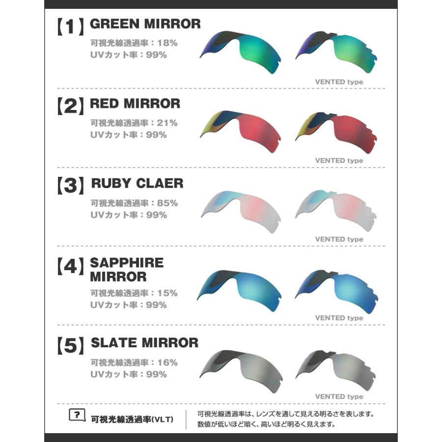 OAKLEY オークリー サングラス 交換レンズ レーダーパス ミラー