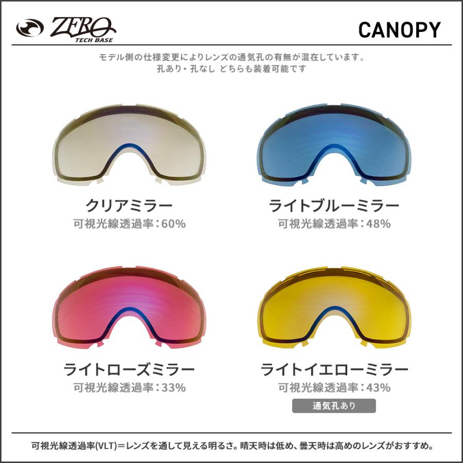 Canopy オークリー ゴーグル 交換レンズ キャノピー ZERO TECH BASE製
