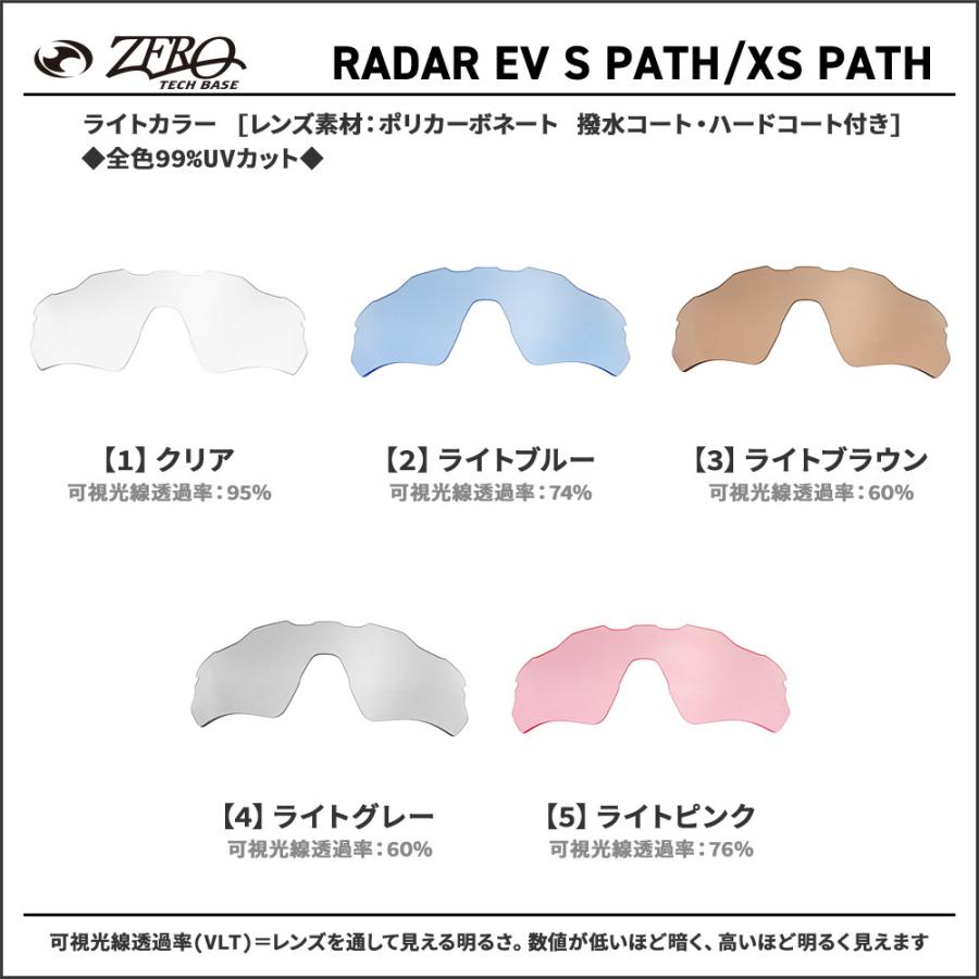 Radar EV オークリー スポーツサングラス 交換レンズ レーダー XS パス