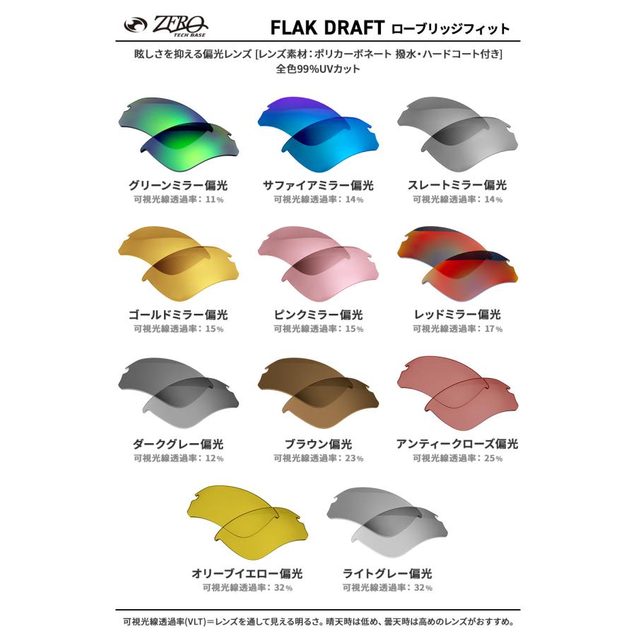 Flak オークリー スポーツサングラス 交換レンズ フラック ドラフト