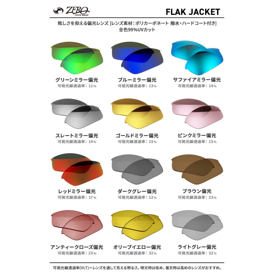 Flak オークリー スポーツサングラス 交換レンズ フラック ジャケット