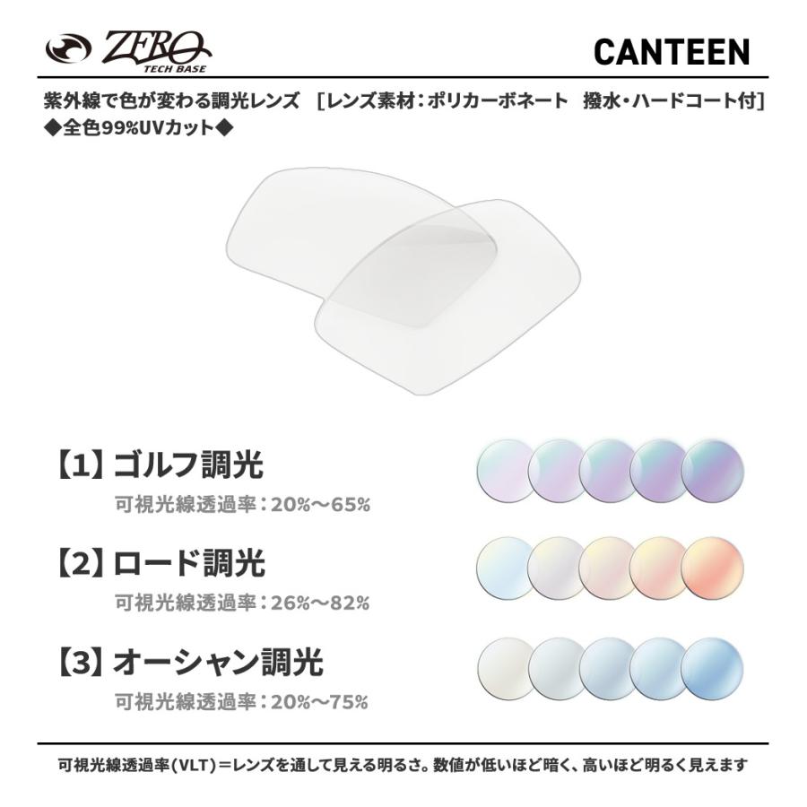 オークリー サングラス 交換レンズ キャンティーン OAKLEY CANTEEN LENS ZERO TECH BASE製 互換レンズ 紫外線カット 調光レンズ_1