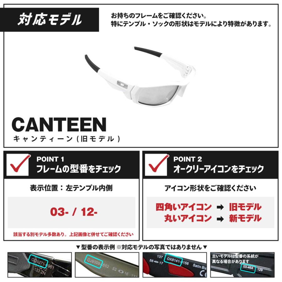 オークリー サングラス 交換レンズ キャンティーン OAKLEY CANTEEN LENS ZERO TECH BASE製 互換レンズ 紫外線カット 調光レンズ_4
