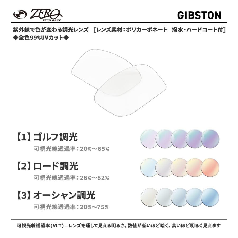 オークリー サングラス 交換レンズ ギブストン OAKLEY GIBSTON LENS ZERO TECH BASE製 互換レンズ 紫外線カット 調光レンズ_1