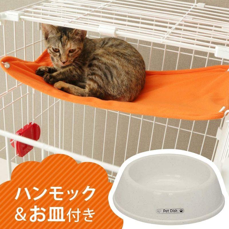 22最新のスタイル ケージ アイリスオーヤマ ミニ 高さ115 幅69 奥行54 5cm 猫 ホワイト 簡単組み立て ハンモック 食器 キャスター付 2段 猫用品 Montereygoldhoney Com