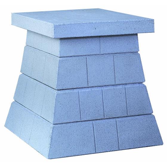 稲荷 外宮用 人工石台座 4段 小 No.254 神棚 神具 お宮 祠 : 注文の