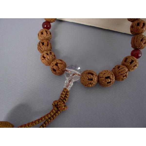 念珠 羅漢彫 瑪瑙 箱付き男性用念珠 羅漢彫 | ささき仏壇店