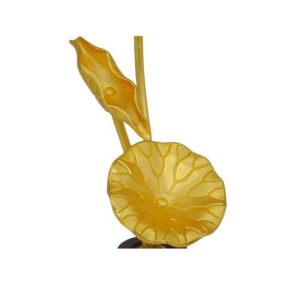 ミニ常花 銅常花 3寸 高さ14cm 金メッキ消金付 華鋲付 1対 小型 ミニ常花 銅常花 3寸 高さ14cm 金メッキ消金付 華鋲付 1対 小型