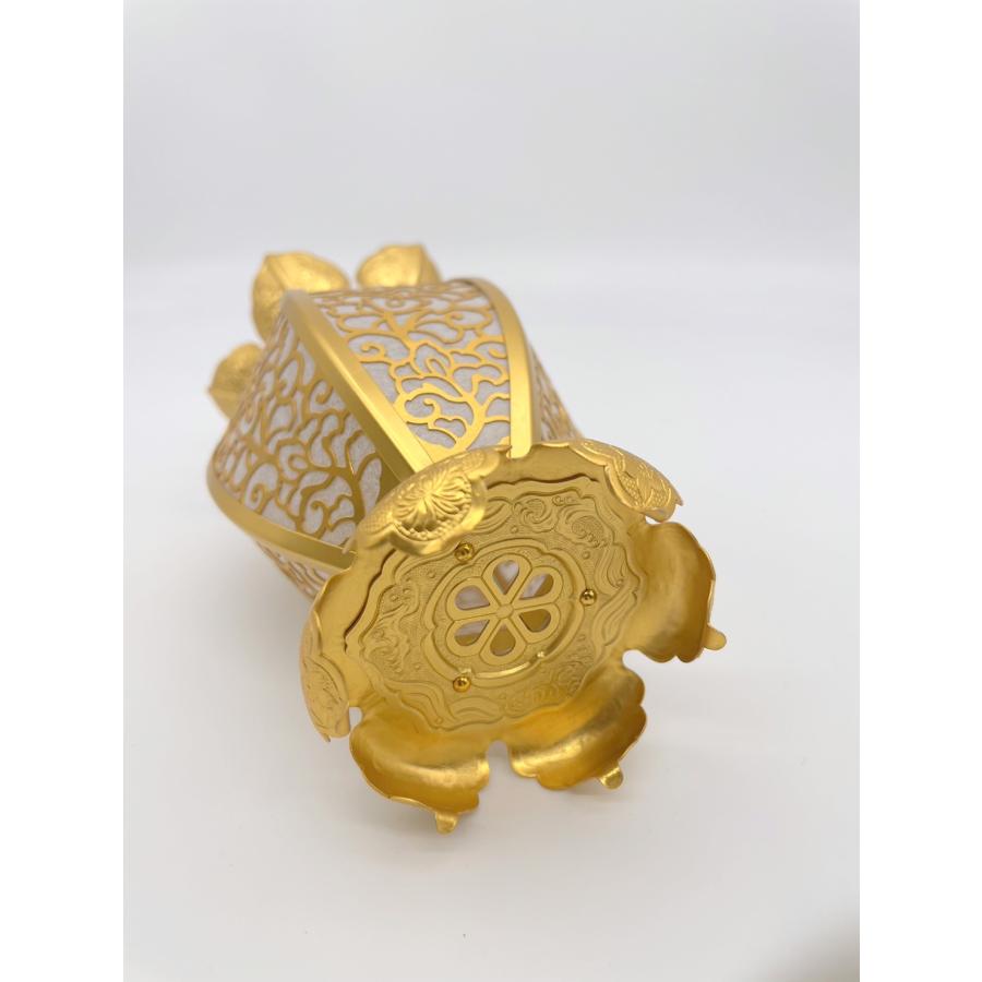 仏壇 灯籠 新夏目型 院玄灯篭 アルミ消金付（大） 1対 Newともしび