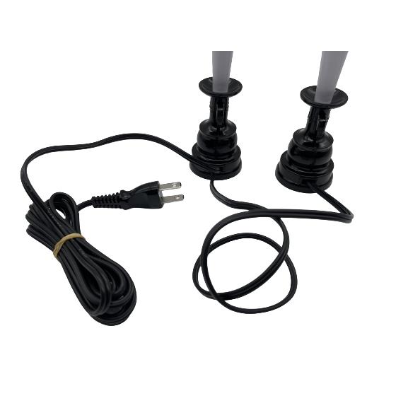 電気ローソク コード式 黒 2本立 仏壇用 ろうそく |  | 03