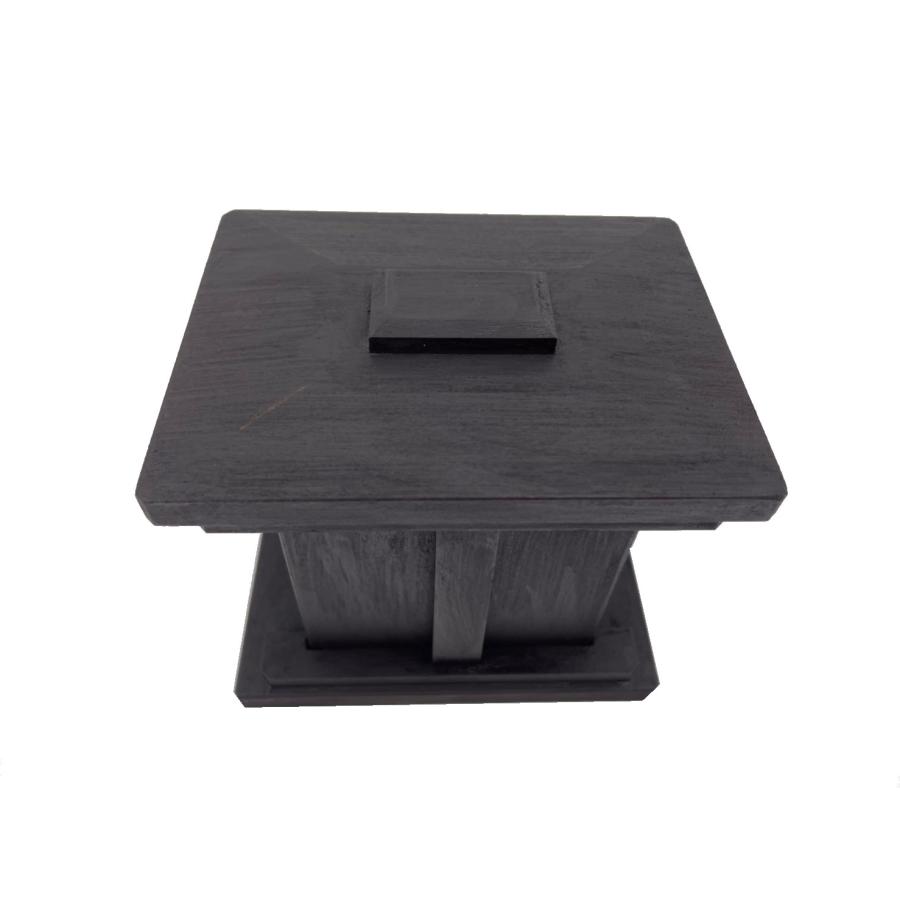 ミニ厨子 小型厨子 柿渋塗 木製 舎利箱 仏像入れ 仏像置き 観音