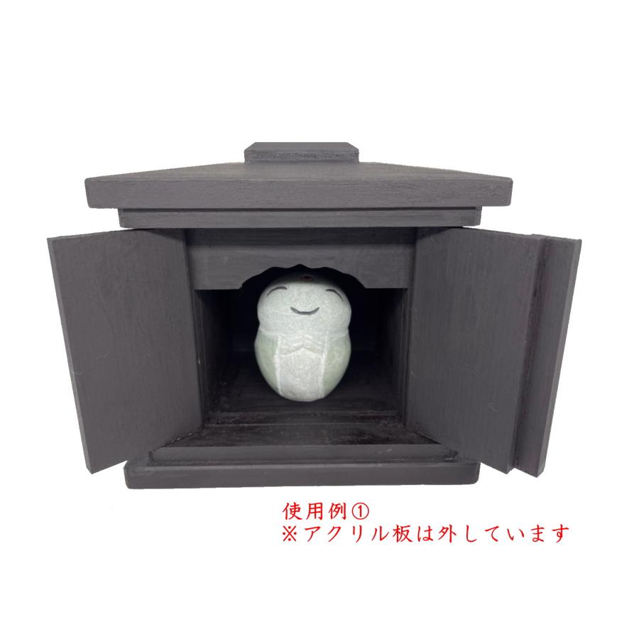 厨子(木製)のような観音開きの箱 ミニ厨子 観音開き ｜ 桐箱・京都 堀川五条 - 株式会社箱藤商店