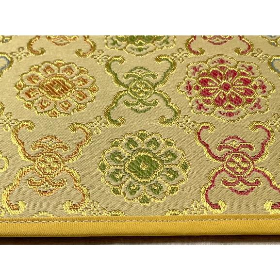 防炎マット 金襴 4尺 120cm×100cm 結燭甲 白茶 燃えにくい 仏壇 防炎マット 金襴 4尺 120cm×100cm 結燭甲 白茶 燃えにくい 仏壇