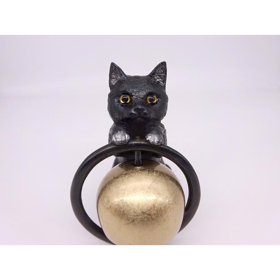 おりん 猫型おリン 和音 黒猫 子猫 小さなおリン リン棒付 ペット供養
