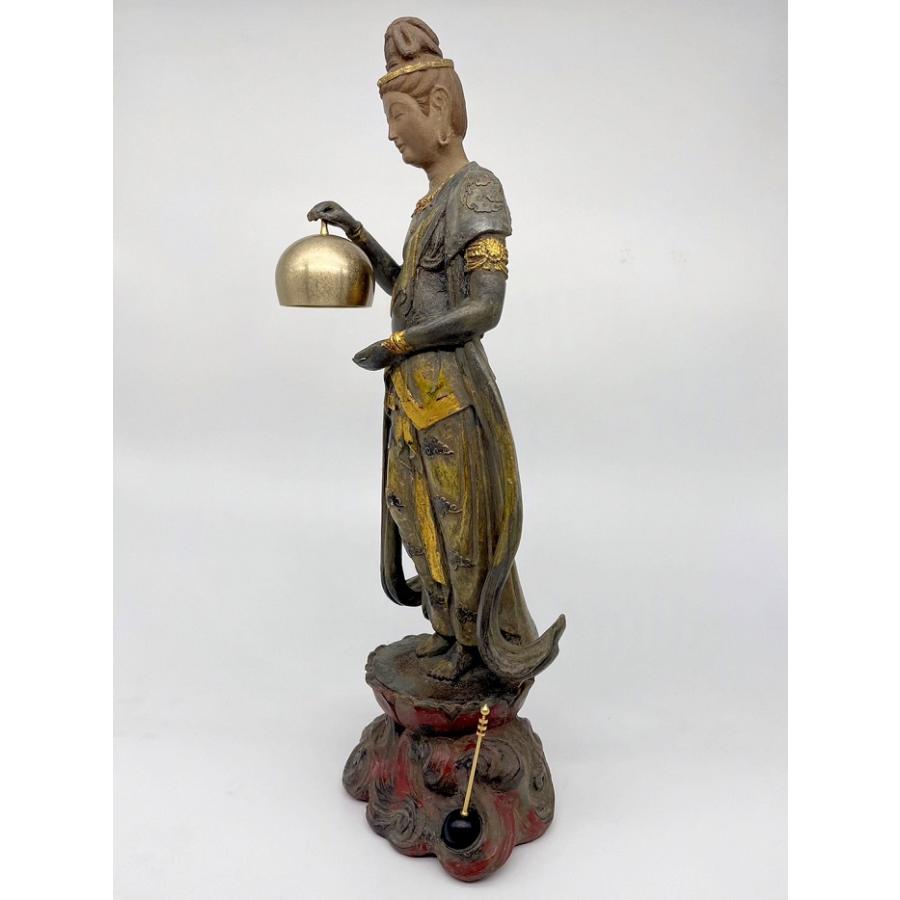 おりん 音声菩薩 おんじょうぼさつ リン棒付 久乗おりん 蝋型青銅製