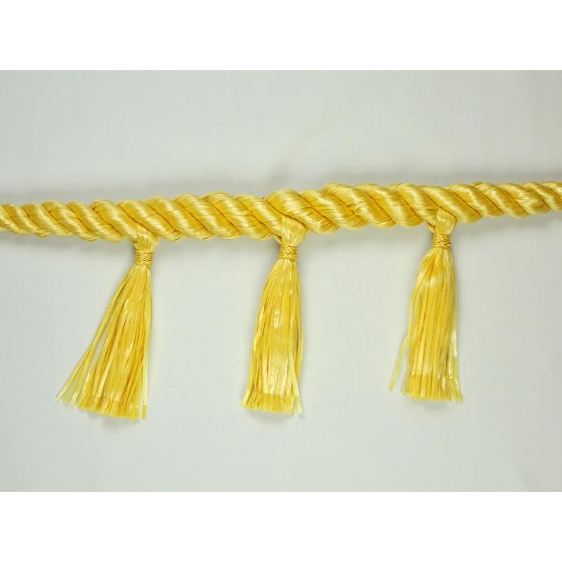 しめ縄 注連縄 化繊製 3尺 麻色 鼓胴型 前垂3本付 神社 神棚 鳥居 御