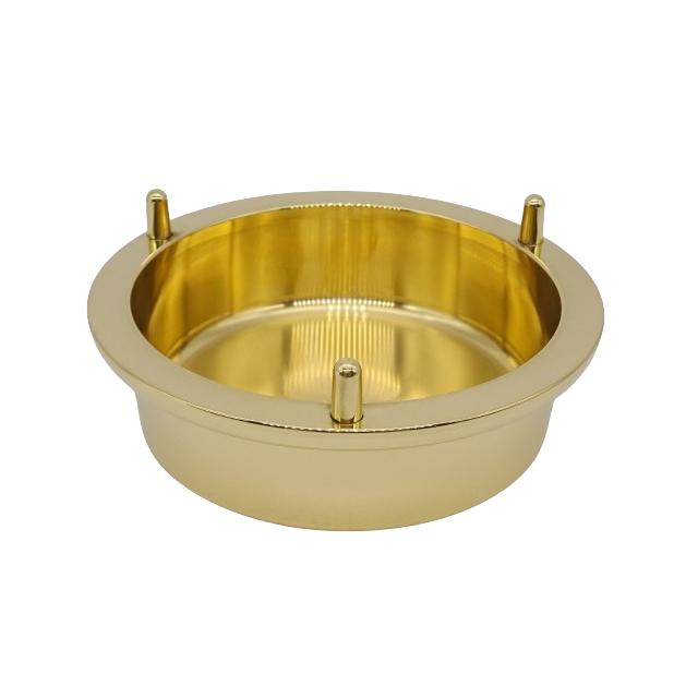 真鍮製 チャッパ、チャンパ、手平鉦(六寸)真鍮製 チャッパ、チャンパ