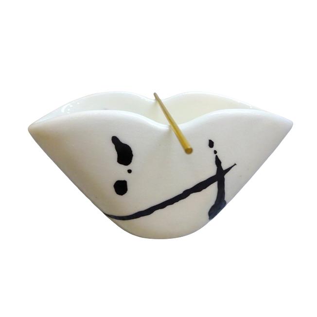 波のしずくNAMInoSHIZUKU 白色 黒色 うずまき香用香皿 お香 御香 巻