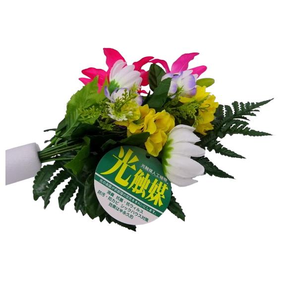 造花 リアルアート仏花 RAS-MPM まごころ DXMピンク 対 光触媒造花 仏