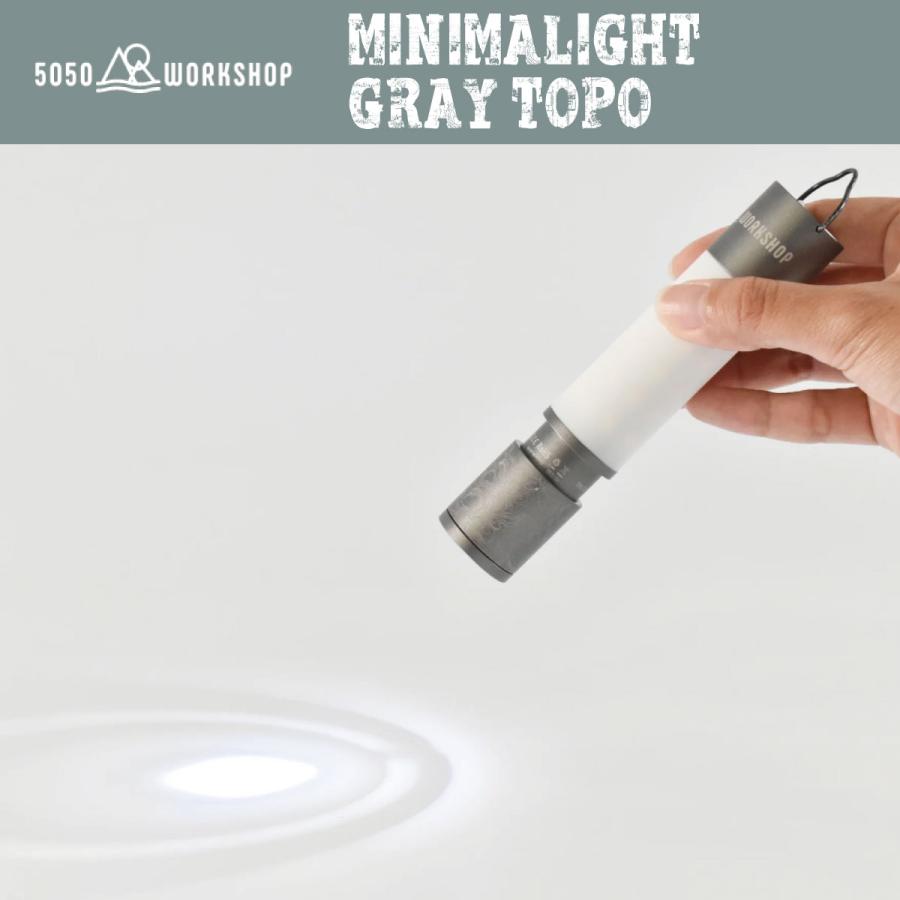 50/50 workshop ミニマライト グレー MINIMALIGHT ハンディ 50/50 workshop ミニマライト グレー MINIMALIGHT ハンディ