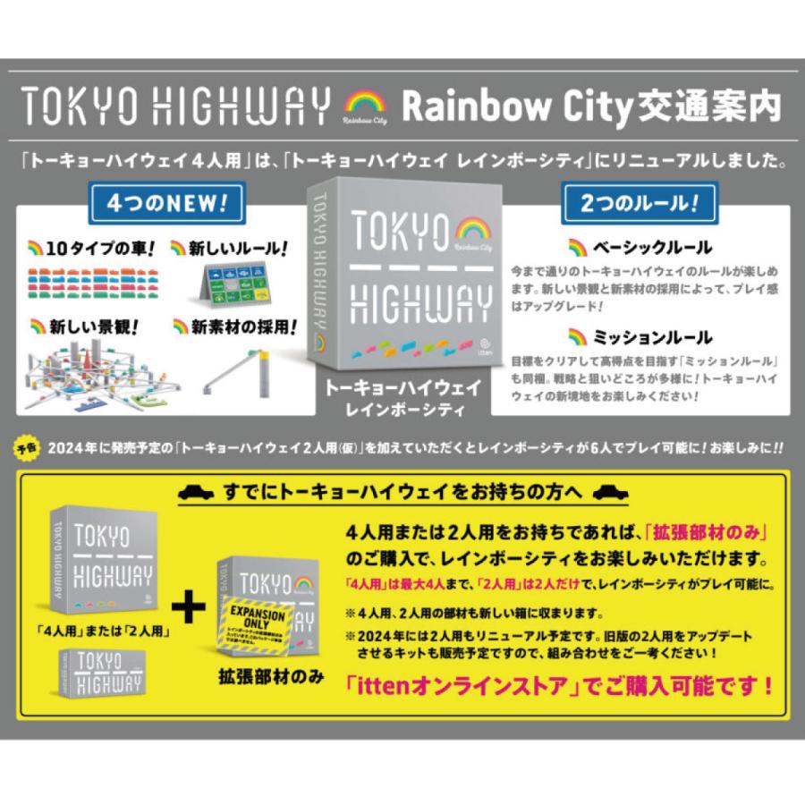 TOKYO HIGHWAY  Rainbow City トーキョーハイウェイ レインボーシティ 2から4人用 8歳以上 ボードゲーム ファミリー パーティ プレゼント クリスマス お正月｜observations｜12