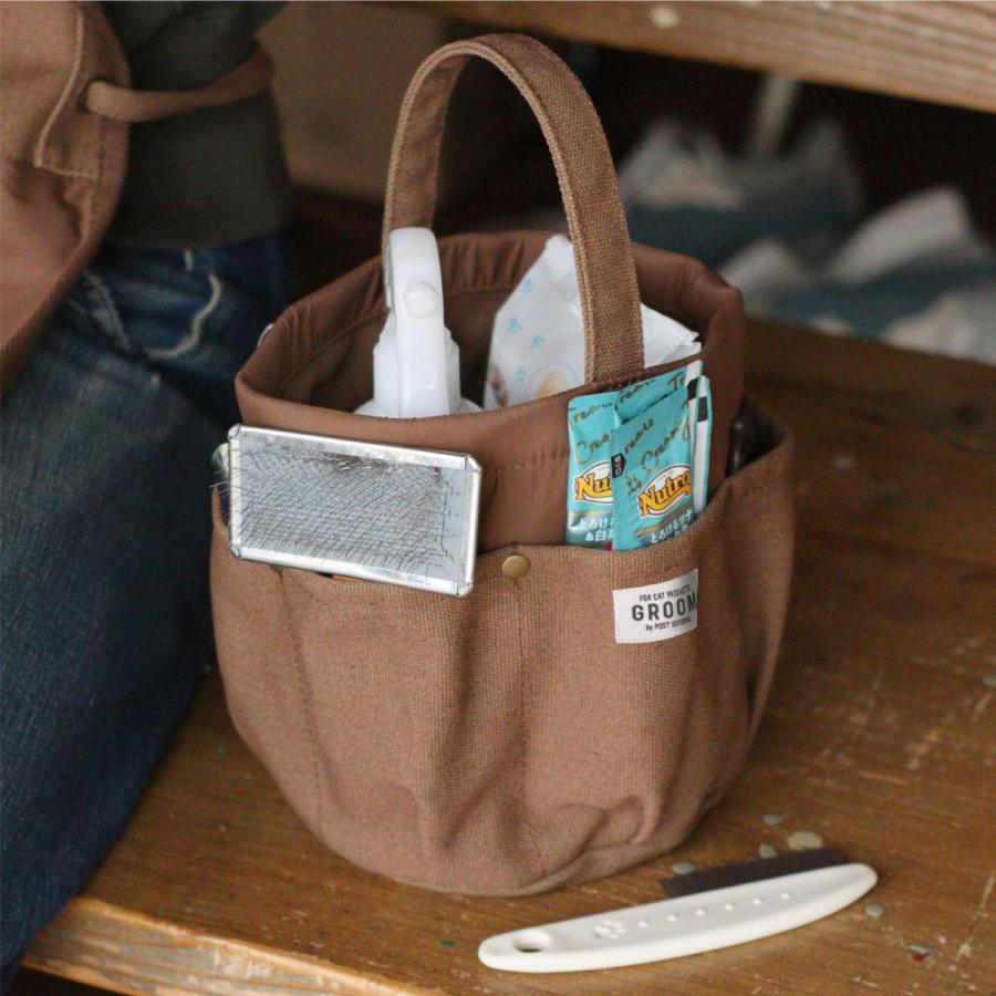 POST GENERAL お世話バッグ オリーブ ブラウン ペット お世話用品 ブラッシング 爪切り 雑貨 日用品 ペットお世話 おしゃれ シンプル かわいい 高機能 |  | 03