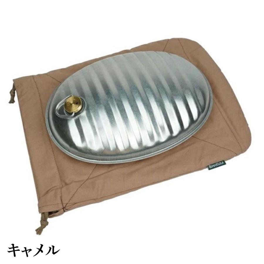 【在庫処分！超特価】マルカ 湯たんぽ Aエース 2.5L デニム キャメル 袋付 日本製 ゆたんぽ 直火 IH 湯タンポ 冬 キャンプ 寝袋 アウトドア用品 キャンプ用品 | マルカ（湯たんぽ） | 03