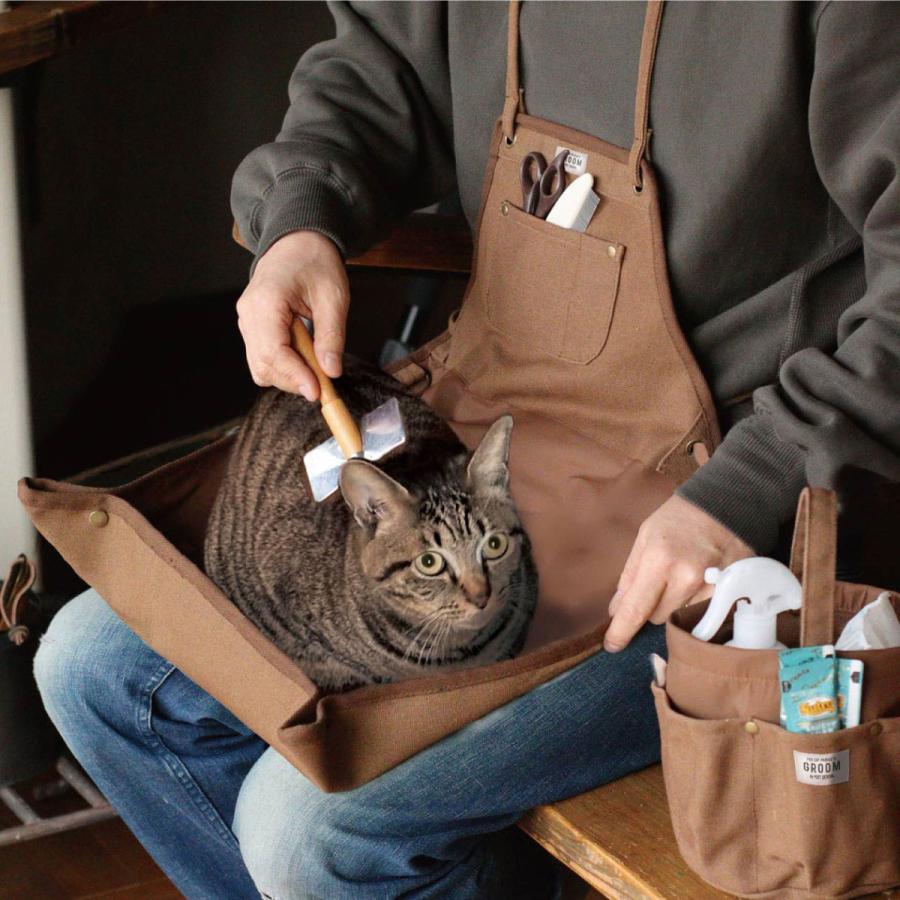 POST GENERAL お世話 エプロン オリーブ ブラウン エプロン ペット お世話用品 ブラッシング 爪切り 雑貨 日用品 ペットお世話 おしゃれ シンプル かわいい |  | 07