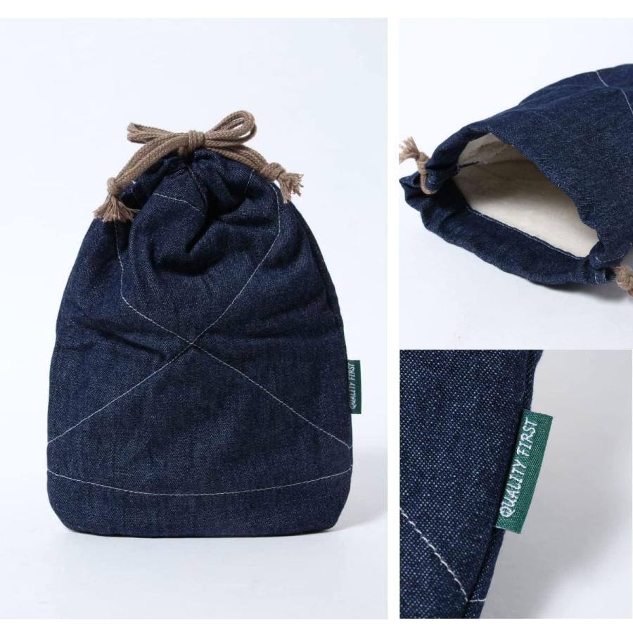 【在庫処分！超特価！】マルカ 日本製湯たんぽ ミニゆたA(エース) 600ml デニム キャメル 袋付 直火OK MY-600A ミニ湯たんぽ アウトドア 冬キャン キャンプ 寝袋 | マルカ（湯たんぽ） | 03