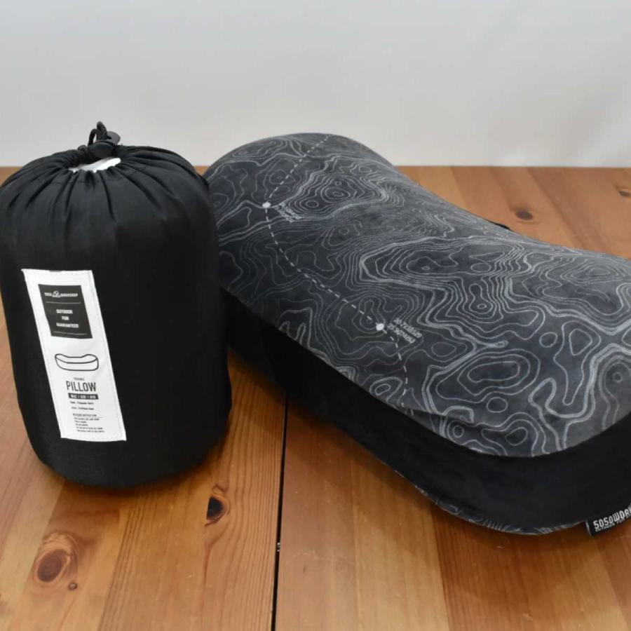 50/50 workshop パッカブルピロー ハード/ソフト PACKABLE PILLOW HARD/SOFT 枕 まくら キャンプ用品 アウトドア用品 寝袋  コンパクト 寝具｜observations｜05