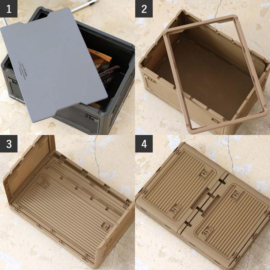 POST GENERAL コンテナ スタックイット コンテナ収納 天板 折りたたみ テーブル キャンプ アウトドア ポストジェネラル | POST GENERAL | 10