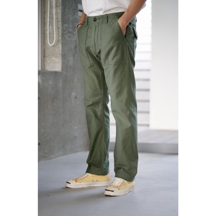 orSlow（オアスロウ） 予約商品 SLIM FIT FATIGUE PANTS GREEN スリム