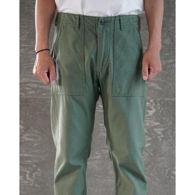 orSlow（オアスロウ） SLIM FIT FATIGUE PANTS GREEN スリムフィット