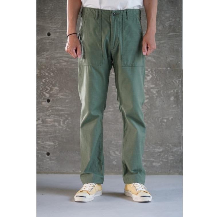 orSlow（オアスロウ） SLIM FIT FATIGUE PANTS GREEN スリムフィット