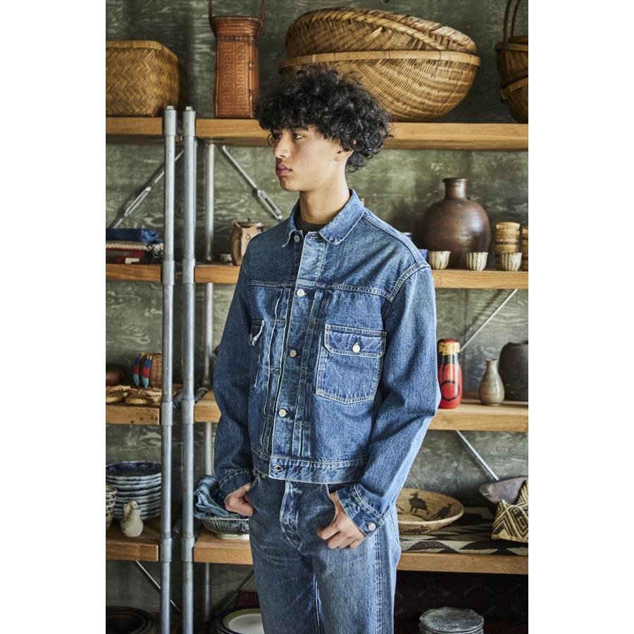 【美品】オアスロウ 2ndタイプ デニムジャケット S orSlow（オアスロウ） TYPE2 1950'S DENIM JACKET 2YEAR WASH 01-6002