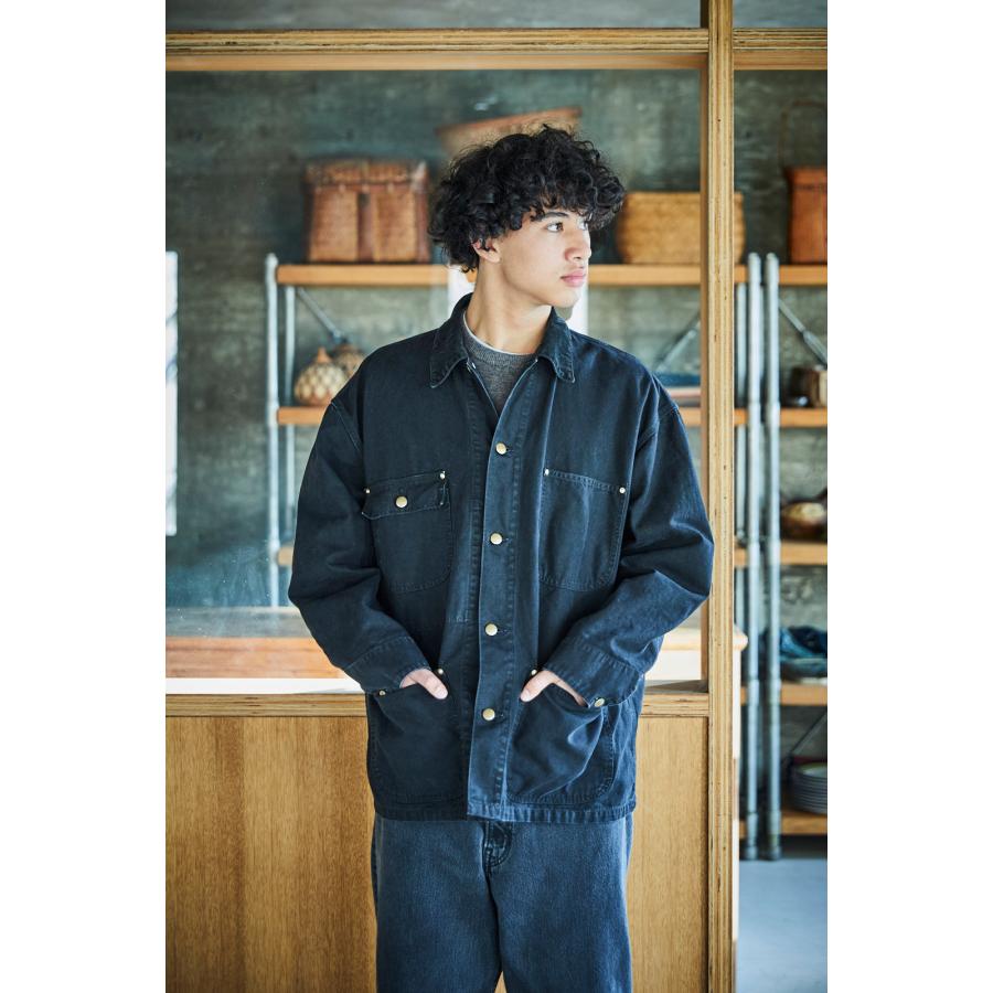 orSlow（オアスロウ） 予約商品 RELAX FIT OXFORD COVERALL BLACK