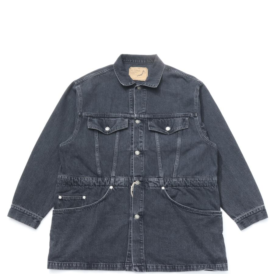 orSlow COUPON配布中 orslow / DENIM HALF COAT BLACK STONE orSlow COUPON配布中 orslow / DENIM HALF COAT BLACK STONE