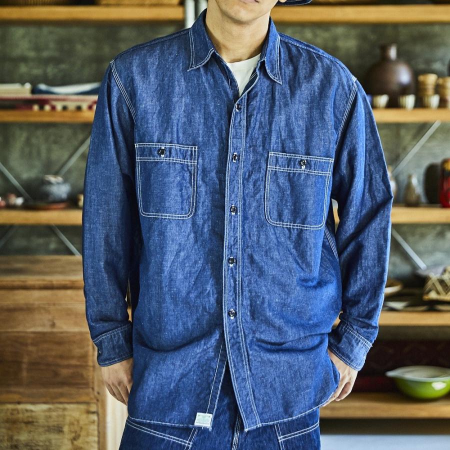 orSlow（オアスロウ） orslow / SUPIMA 100/2 LINEN DUNGAREE WORK
