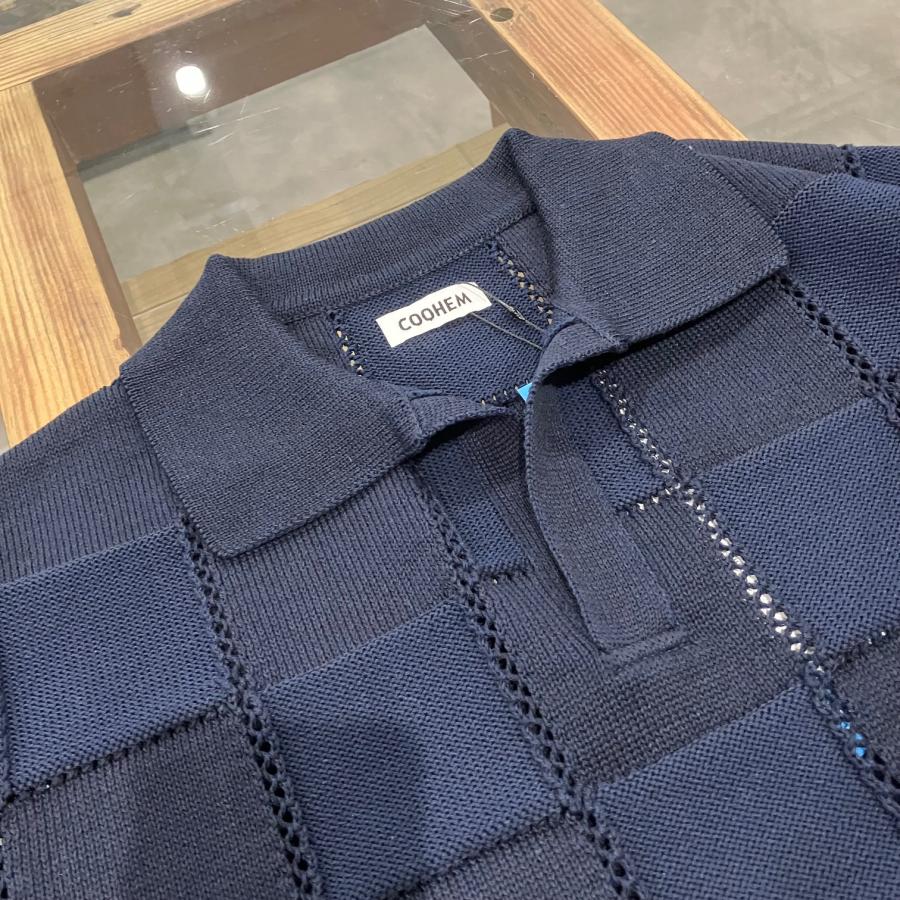 Coohem 30%COUPON配布中 COOHEM / LINKS CHECK KNIT PULLOVER Coohem 30%COUPON配布中 COOHEM / LINKS CHECK KNIT PULLOVER