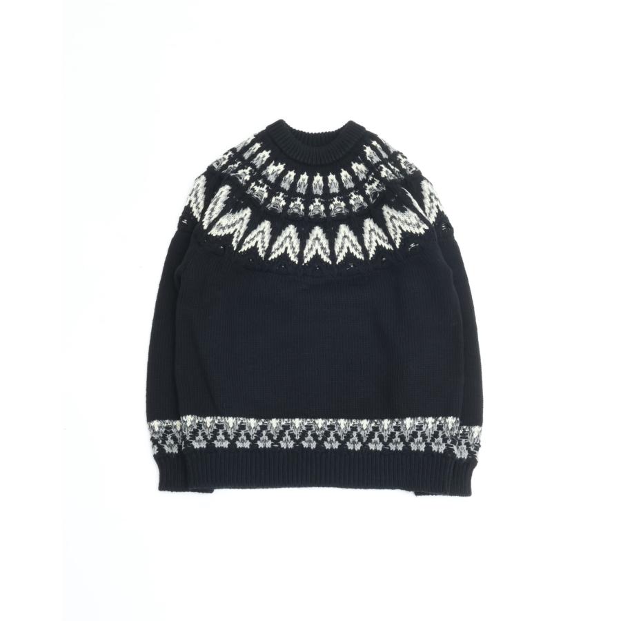 最終値下げ！COOHEM ノルディック柄セーター Lサイズ Coohem（コーヘン） KOUHEN NORDIC KNIT PULLOVER L size 交編