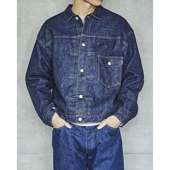 orslow / TYPE1 40’S PLEATED FRONT BLOUSE ONE WASH オアスロウ プリーツド フロント ブラウス デニム ジャケット