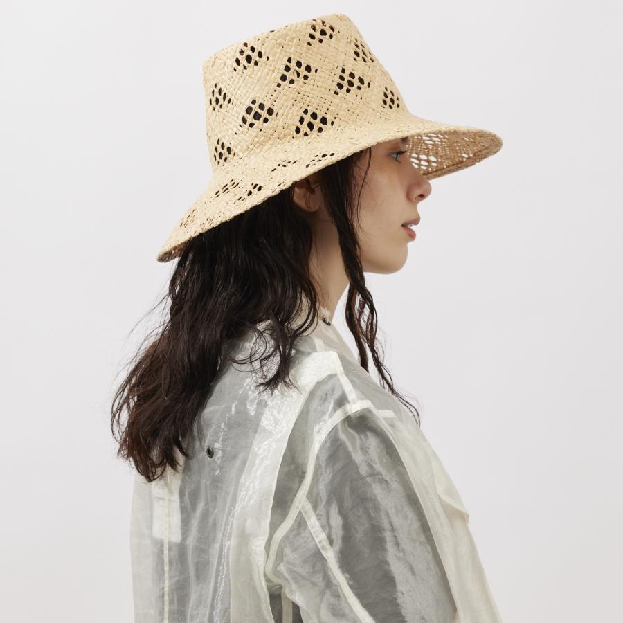 【試着のみ】La Maison de Lyllis ラメゾンドリリス　ラフィア帽 6715139019-036_SUB.jpg?v=